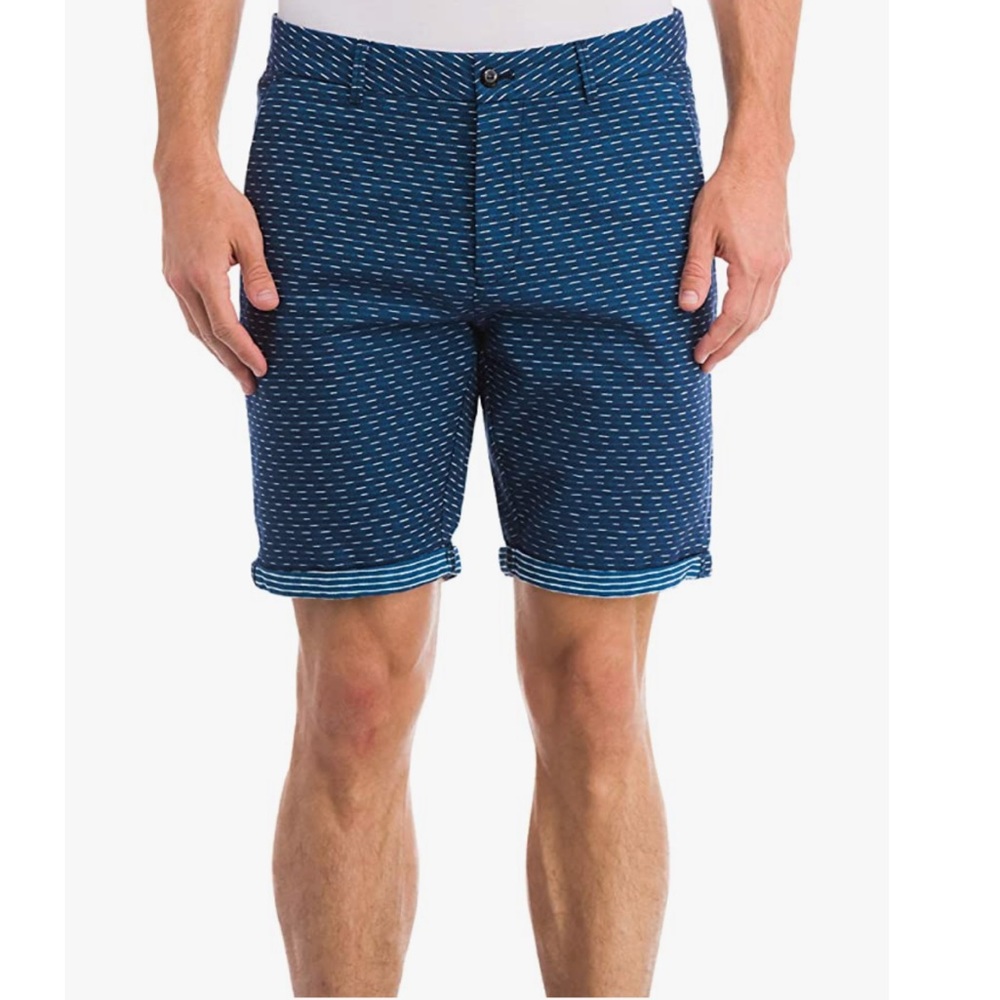Scotch & Soda Amsterdams Blauw Multicolor Chino Shorts Size 34